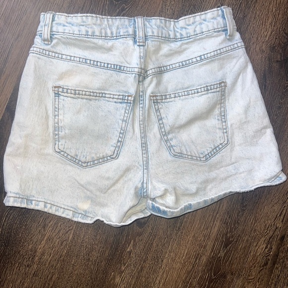👜Universal thread size 2 Denim High-Waisted Shorts acid wash - Picture 2 of 5